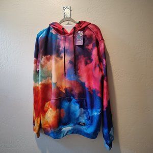 FreshHoods Tie Dye Hippie Mens Hoodie Size XXL